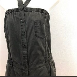 NWT Nevermind Charcoal Utility Romper!